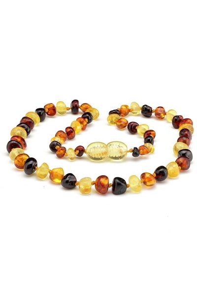 Moricha Genuine Drop Amber Baby Teething Necklace to Avoid Evil Eye Dml001