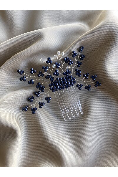 DOĞA ART STORE Αξεσουάρ μαλλιών με μπλε μαργαριταρένιες χάντρες