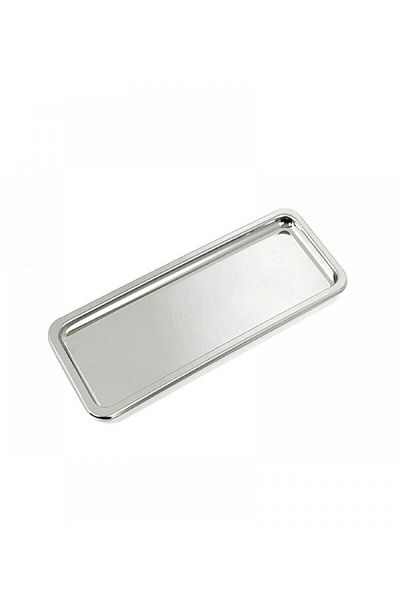ÖzSa Home 5-Piece Luxury Steel Rectangular Serving Tray 33x13 Cm
