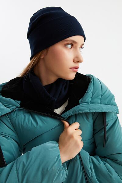 Butikgiz 3 в 1 Рибальський стиль шапка + шапка з шнурком + комір Легкий, 100% бавовна Зимовий комплект