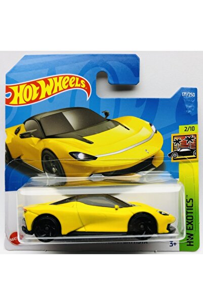 HOT WHEELS 2022 Yeni Automobili Pininfarina Battista Sarı 1:64 Ölçek Hotwheel...