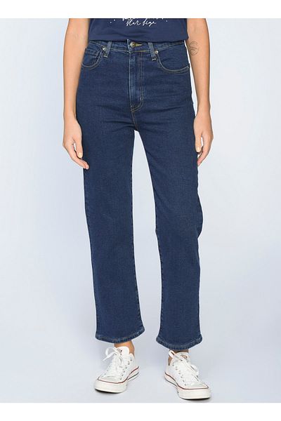 LİMON COMPANY Lemon High Waist Regular Fit Dunkel Indigo Damen Jeanshose Mersey