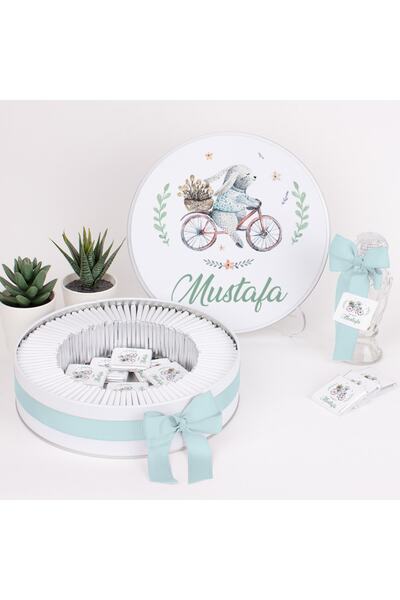Çikolata Atölyesi Elit Marka Bisiklet-metal Kutuda Madlen Bebek Çikolatası 10...