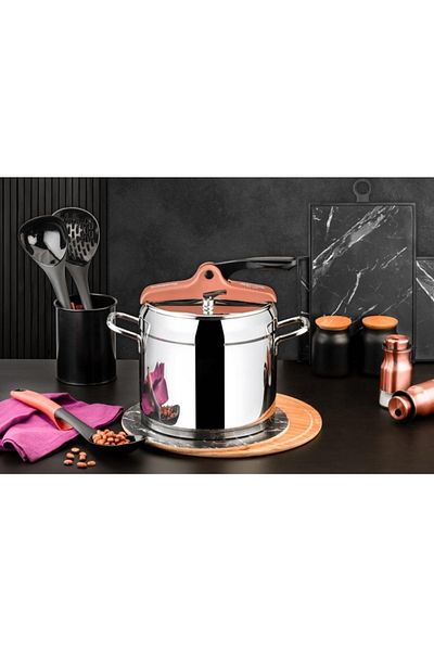 Evimsaray Pressure Cooker Emerald Copper 4lt
