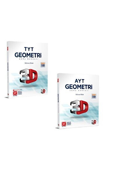 3D Yayınları Tyt - Ayt Geometri Soru Bankası Seti