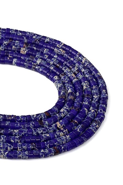 Dünya Doğal Taş Șaibă 4x3 mm Varicite Stone Array