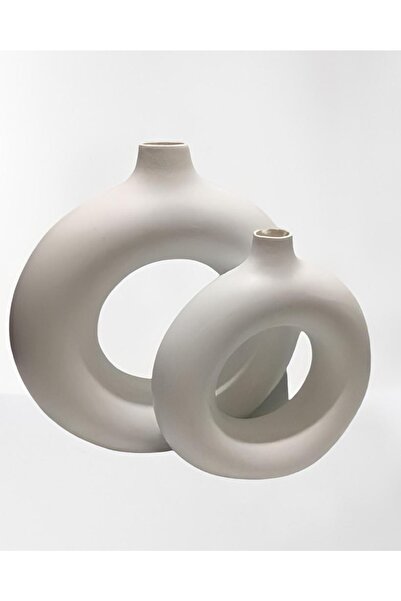 HK HOME Ikili Halka Vazo Set