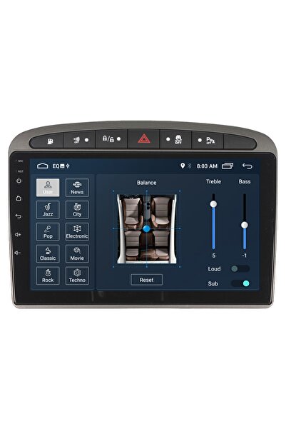 MYWAYY Peugeot 308-408 Android Carplay Navigasyon Multimedya Ekran Teyp 2gb R...