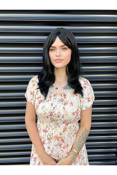 Fenomen Peruk Μαύρη λεπτή κυματιστή περούκα