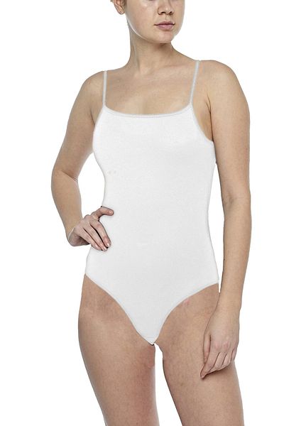 FSM1453 Body de damă din bumbac cu curele din lycra -2480