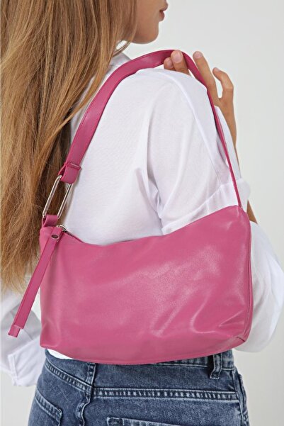 Top All BAG Fuşya Kadın Baget El Ve Omuz Çanta