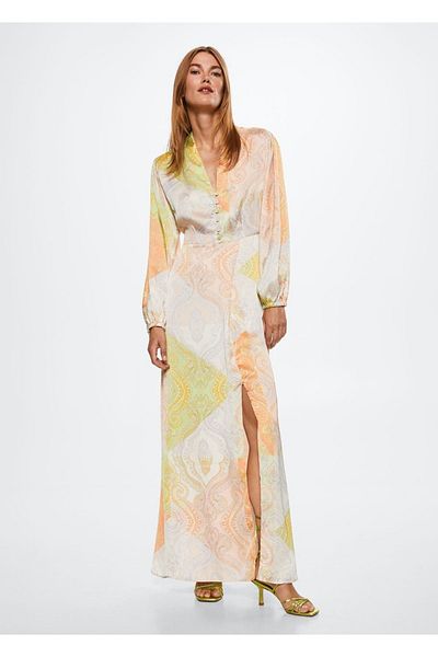 MANGO Woman Paisley Patterned Dress