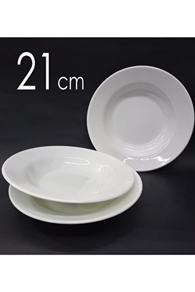 abnturk 6 Adet %100 Kırılmayan Melamin 21cm Çukur Yemek Tabağı Tüm Derbelere ...