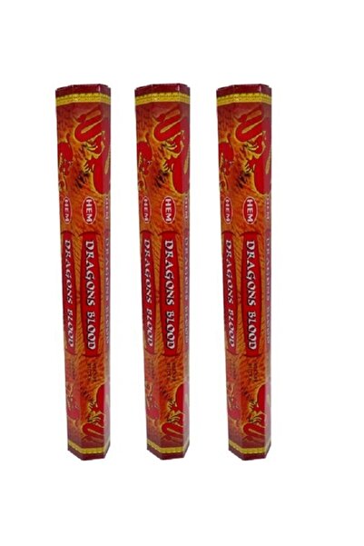 Hem Tütsü Ejderha Kanı Tütsü 3 Paket 60'li (dragons Blood)