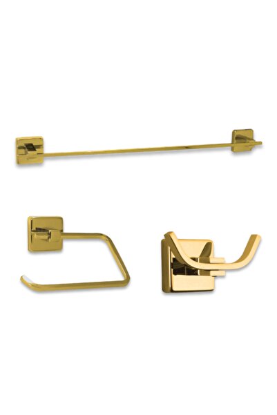 CSK مجموعة إكسسوارات الحمام العملاقة من Gold Aksg