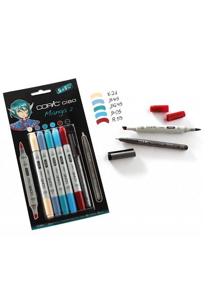 Copic Ciao Marker Pen 5+1 Set - Manga 2