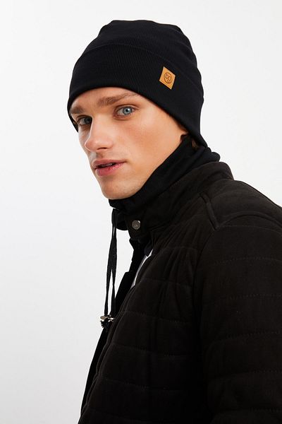 Butikgiz Men's Fisherman Style Cotton Camisole, Anti-Sweat, Ultra Light, Soft Beret Neck Collar Set