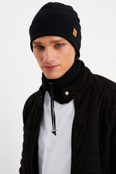 Butikgiz Men's Fisherman Style Cotton Camisole, Anti-Sweat, Ultra Light, Soft Beret Neck Collar Set