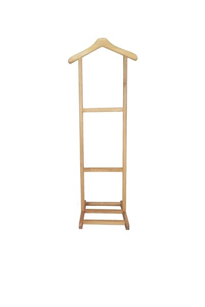 Genel Markalar Dilsiz Uşak Ahşap Elbise Askısı Ofis Ceket Askısı