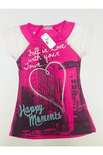 Baby Slon Kids Clup File Kollu Taşlı Baskılı Badi Tunik