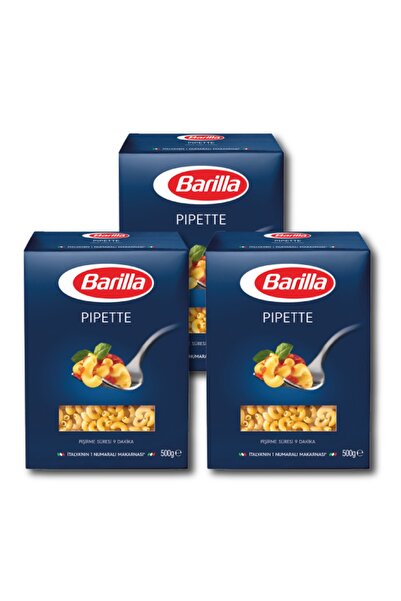 Barillla Barilla Pipette Bukle Makarna 500 G X 3 Adet