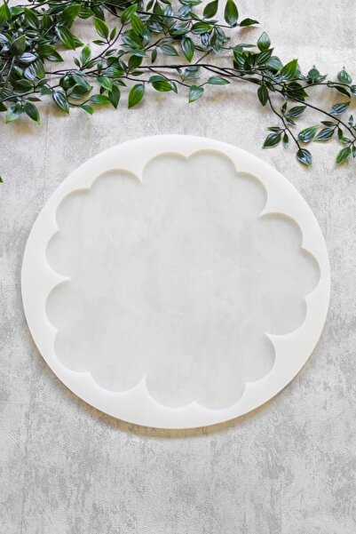 By Shesel Epoksi Silikon Kalıbı Gonca Çiçek Tepsi Reçine Epoksi Silikon Kalıp