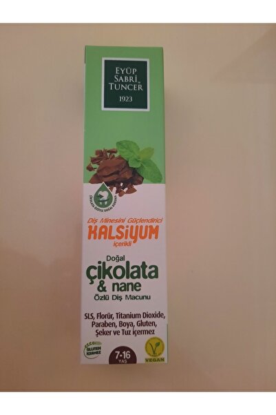 Eyüp Sabri Tuncer Doğal Çikolata & Nane Özlü Diş Macunu 75 Ml