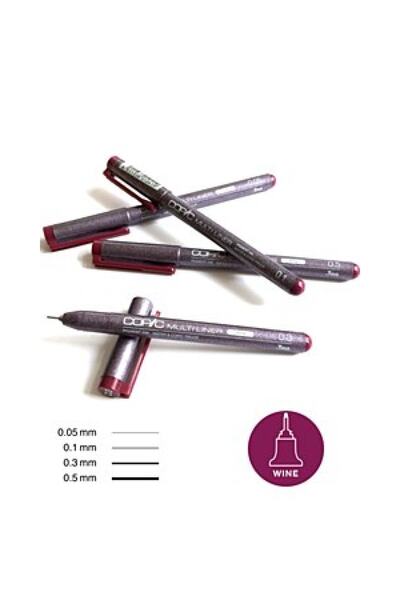 Copic Multiliner Wine Set (0,05, 0,1, 0,3, 0,5)