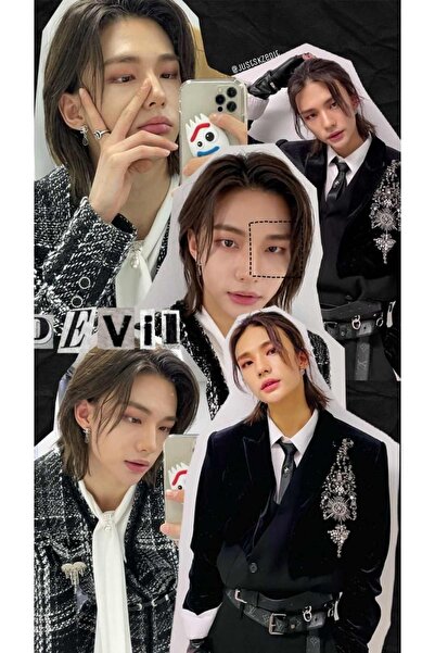 Genel Markalar Stray Kids Poster A4 Boyut 21*29 Cm Dijital Baskı 200 Gr Parla...
