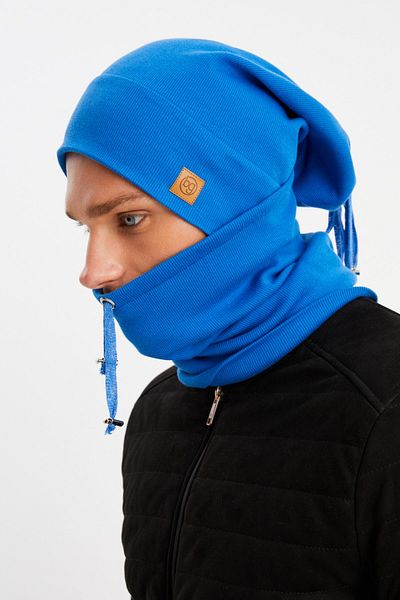 Butikgiz Men's Cotton Camisole, Anti-Sweat, Ultra Light and Soft Drawstring Beret Neck Collar Set