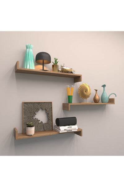 RAFKESTİR 3 Lü Teno Sacramento  Mat Duvar Rafı