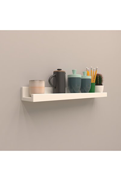 RAFKESTİR Setli Duvar Rafı 80 Cm Beyaz ( Mat )
