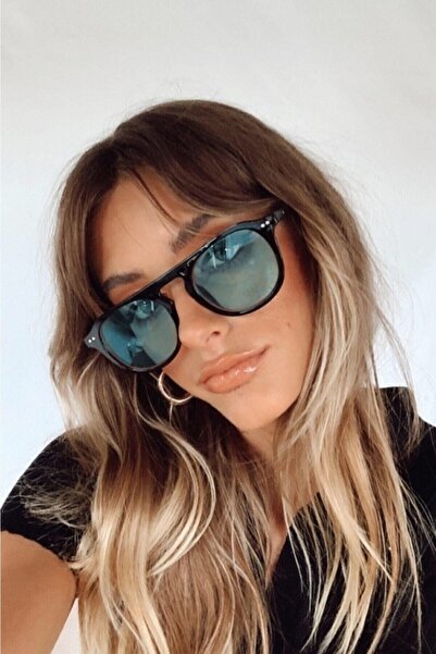 Goldmine نظارات ماريا الشمسية للجنسين باللون الأسود والأزرق