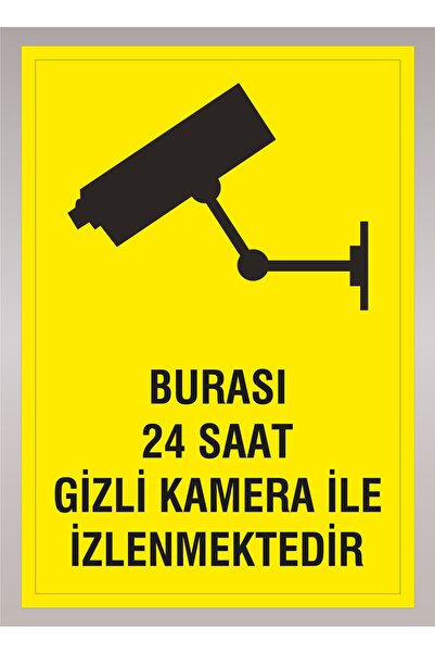 BAŞAK Bu Iş Yeri 24 Saat Kamera Ile Izlenmektedir Etiket Baskı 10 Adet Indiri...
