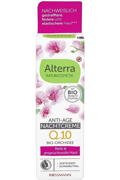Alterra Anti-Aging Night Cream with Organic Argan Oil and Orchid Extract 50 ml