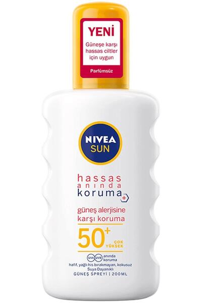 NIVEA Sun Hassas Anında Koruma Güneş Alerjisine Karşı Güneş Spreyi Spf 50+ 20...