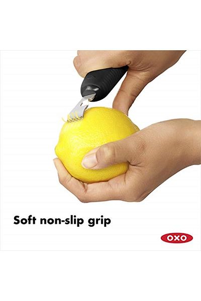 Oxo مبشرة ليمون وقشارة قشر الليمون من جود جريبز، أسود