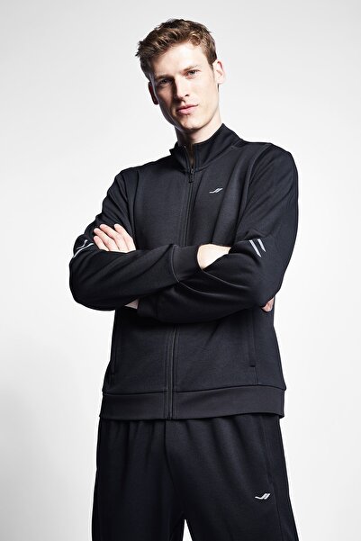 Lescon Siyah Erkek Fermuarlı Sweatshirt 22s-1247-22n