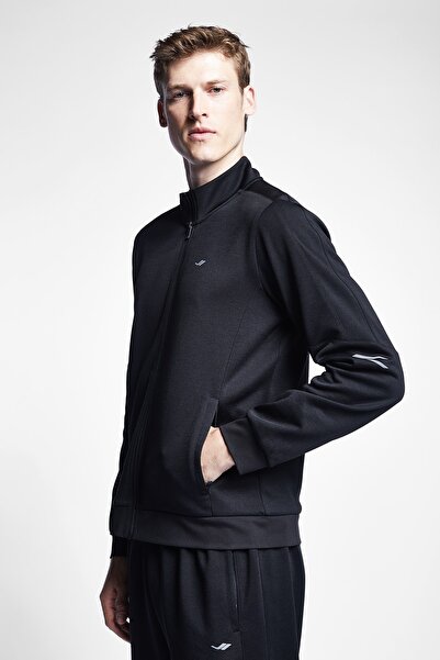 Lescon Siyah Erkek Fermuarlı Sweatshirt 22s-1247-22n