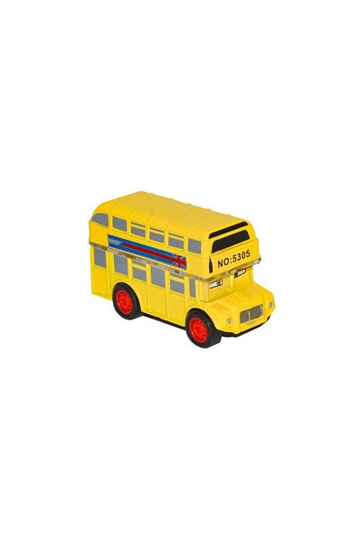 Kızılkaya Oyuncak Mstz Pull Drop Double Decker Bus 8 cm - 5319-12 Zncm