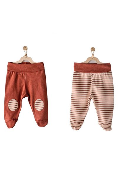 andywawa 2-Piece Baby Pants with Booties Ac23454