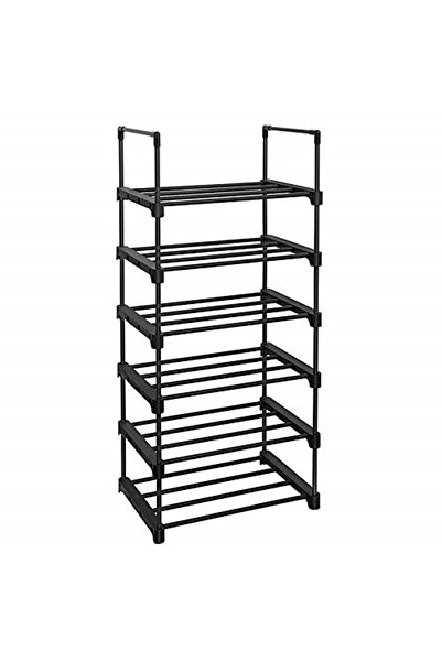 SONGMICS 6 Raflı Ayakkabı Rafı, Metal Ayakkabı Rafı, Yerden Tasarruf Sağlayan...