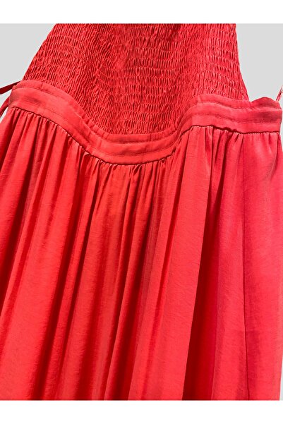 Dilvin Midi Boy Elbise 9135 Fuşya