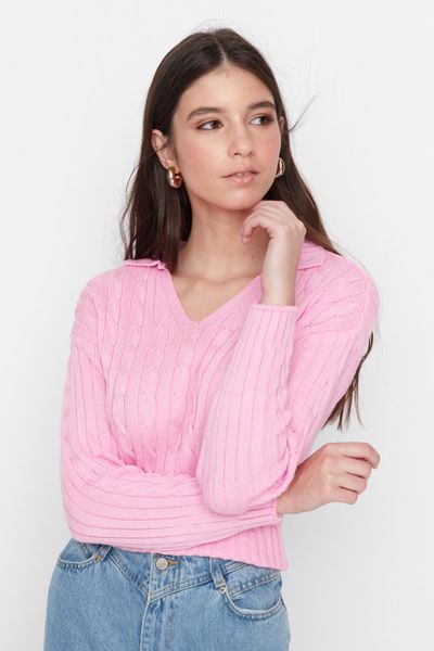 Trendyol Collection Pullover - Rosa - Relaxed Fit