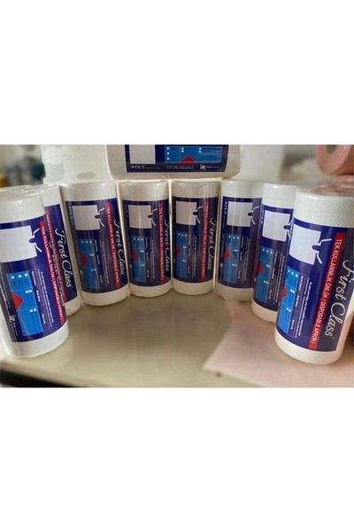 First Class 55x60 Cm Patient Bib 80 Pieces Roll Pack