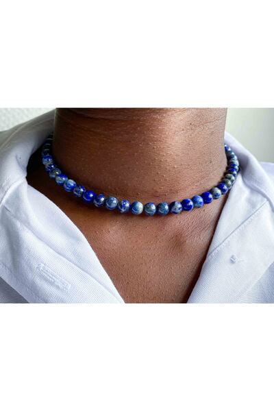 Mucize Taş قلادة من حجر اللازورد الطبيعي 6 ملم