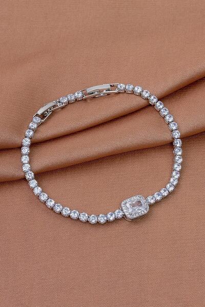 Dünya Doğal Taş Baguette Zircon Stone Waterway Bracelet