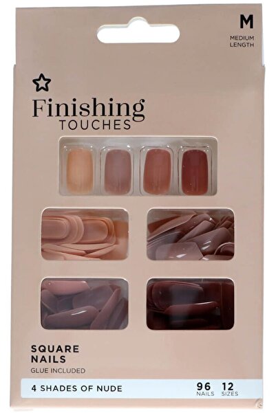SUPERDRUG Finishing Touches Takma Tırnak Nude