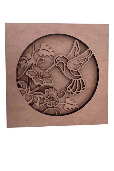 Wood Multi-Layer Paintable Painting - Board \ Bird