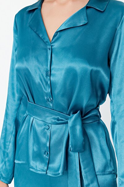 Trendyol Collection Pyjama - Blau - Unifarben